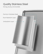 SONGMICS Kitchen Trash Can, 5.2-Gallon Trash Bin, Stainless Steel Garbage Can - Image 4