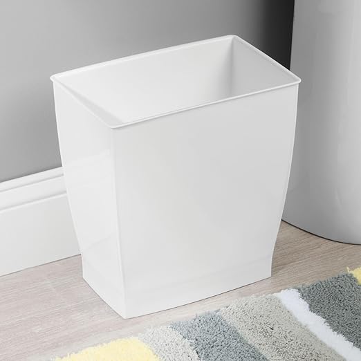 iDesign Small Rectangular Bathroom Trash Cans - Image 4