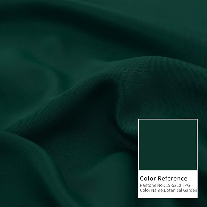 BGment Emerald Green Blackout Curtains 40 Inch Length - Image 7