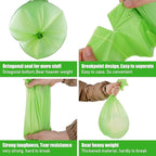Compostable Trash Bags, 2.6 Gallon, 100% Compost Waste Bags - Image 3