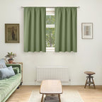 BGment Olive Green Blackout Curtains 45 Inch Length - Image 2