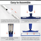 Mop for Multi-Purpose Floor Premium Spray Mop, 18 inch Professional Hardwood - Image 7
