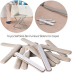 Ezprotekt 16 Pack Self-Stick Furniture Movers Sliders Strip - Image 7