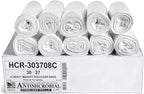 Aluf Plastics High Density Trash Bags, 30 Gallon, 8 Micron, by AlufPlastics