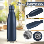 25oz Cola-Bottle Shaped Stainless Steel Leak-proof Water Bottle, Double Wall - Image 2