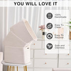 Storage Baskets for Organizing Shelves, Woven Cotton Rope Bins for Baby Nursery - Image 5