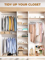 HOUSE DAY Velvet Skirt Hangers 12 Pack, Space Saving Slim Shorts Hanger - Image 9