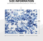 Chinoiserie Blue And White Floral Butterfly Dish Drying Mats - Image 3