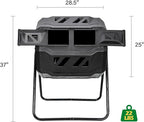 Nova Microdermabrasion 43 Gallon Compost Tumbler Bin Composter Dual Chamber BPA - Image 7