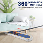 24" Commercial Dust Mop for Floor Cleaning, Heavy Duty Floor Duster - Image 3
