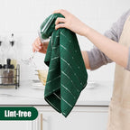 Homaxy Microfiber Kitchen Towels and Dishcloths Set, 12 Pack Soft and Absorbent - Image 4