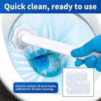 30 Count Disposable Toilet Brush Heads, Toilet Bowl Wand Refills - Image 2