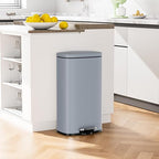 Arlopu 8/13.2 Gallon Step Trash Can, Stainless Steel Garbage Bin, Soft-Close - Image 4