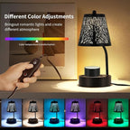 Black Tree Candle Warmer Lamp, LED Colors Changing Candle Warmer - Image 2