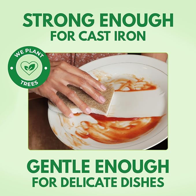 Biodegradable Natural Kitchen Sponge - Image 3
