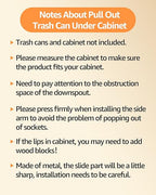 Pull Out Trash Can Under Cabinet，Heavy Duty Slide-Out Cabinet Kit, Adjustable - Image 4
