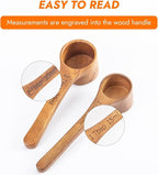 Wooden Coffee Scoop Wooden Measuring Spoons, 5.5 Inch Measuring Scoop Wooden - Image 3