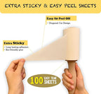 Extra Sticky Lint Roller Refills Only, Total 400 Easy Tear Sheets, Insert Tube - Image 3
