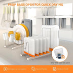 Reusable Bag Drying Rack, Silicone Bag Drying Rack, Plastic Bags Dryer Rack - Image 6