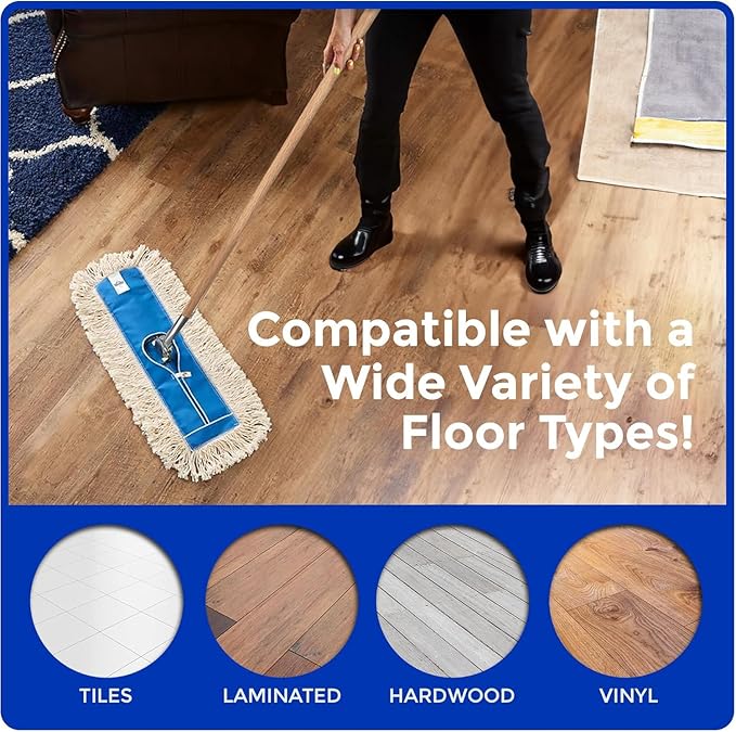 Nine Forty 48" Premium Cotton Dust Mop Kit - Image 3