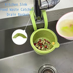 Faucet Hanging Strainer Kitchen Sink Food Waste Catcher Drain Basket, Plastic - Image 4