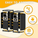 2pcs Outdoor Trash Can Waterproof Resin Garbage Can - Image 9