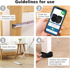 Rubber Furniture Pads Non Slips Furniture Casters Cup Chair Leg Floor Protectors - Image 8
