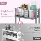 KINGRACK 3 Tier Metal Rolling Cart, Kitchen Organizers and Storage, Slim - Image 3