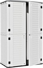 ZZM Large 67 Cu.ft Waterproof Storage Shed, Outdoor Storage Cabinet，Durable by ZZM