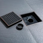 RANDOM 6 Inch Square Shower Floor Drain - Image 5