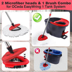 Mop Replacement Heads 2 Pcs & 1 Scrub Brush Combo - Image 2