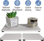 Set of 3 Diatomite Hand Soap Holder, Water Absorbing Stone Tray - Image 5