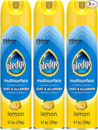 Pledge Dust & Allergen Multisurface Cleaner, Aerosol Spray, Lemon Scent by Pledge