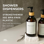 MaisoNovo Refillable Shampoo and Conditioner Bottles | 16.9 fl oz Set of 3 - Image 2