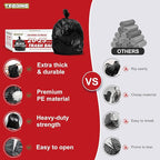 Black Trash Bags 20-25 Gallon 120 Count - Image 3