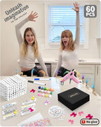 Cheer Pins for Backpack Cheer Stuff Kit 70 White Colored Clothes Pins - Image 4