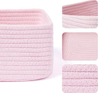 Small Storage Baskets for Organizing | Closet Organizer Bins | Shelf Toy Basket - Image 2