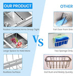 Sink Caddy Sponge Holder Kitchen Sink Organizer Sponge Caddy Expandable 16.06" - Image 5