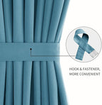 DWCN French Door Curtains – Rod Pocket Thermal Blackout Curtain - Image 2