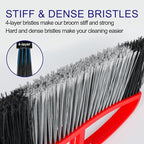 Outdoor Broom, 15.7" Wide Heavy Duty Angle Broom - Image 3