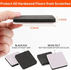 Ezprotekt 3.5" Felt Furniture Movers Sliders - Image 2