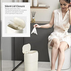Slim Motion Sensor Trash Can for Bathroom, Automatic Compact Touchless Garbage - Image 3
