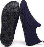QZKDM Lightweight Slip on Grip Indoor House Slippers Barefoot Non Slip Home - Image 6