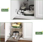 2 Tier Individual Pull Out Cabinet Organizer 16½" W x 21½" D, Heavy Duty - Image 8