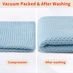 Homaxy 100% Cotton Waffle Weave Kitchen Dish Towels, Ultra Soft Absorbent Quick - Image 8