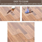 Office Chair Mat for Hardwood Floor, 48”x 36” Vinyl Desk Chair Mat Clear Floor - Image 5