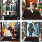 Smiry Front Door Mat Outside Entrance, Heavy Duty Outdoor Indoor Natural Rubber - Image 7