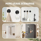 4 Pcs Suction Cup Hooks for Shower，Removable Hooks，Towel Hook，Suction Hook for - Image 5