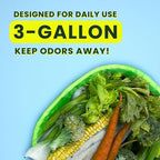 Compost Bags, 3 Gallon Compostable Food Scrap Bags Handle Tie, Certified by BPI - Image 4