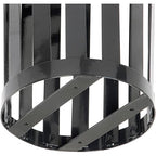 Global Industrial 24 Gallon Heavy-Duty Outdoor Metal Slatted Round Trash - Image 4